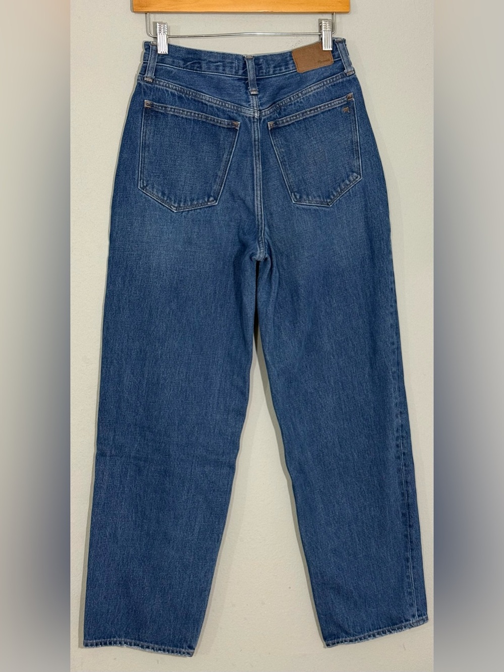 Madewell Baggy Straight Jeans Size 27 Medium Wash High Rise Denim - Picture 2 of 14